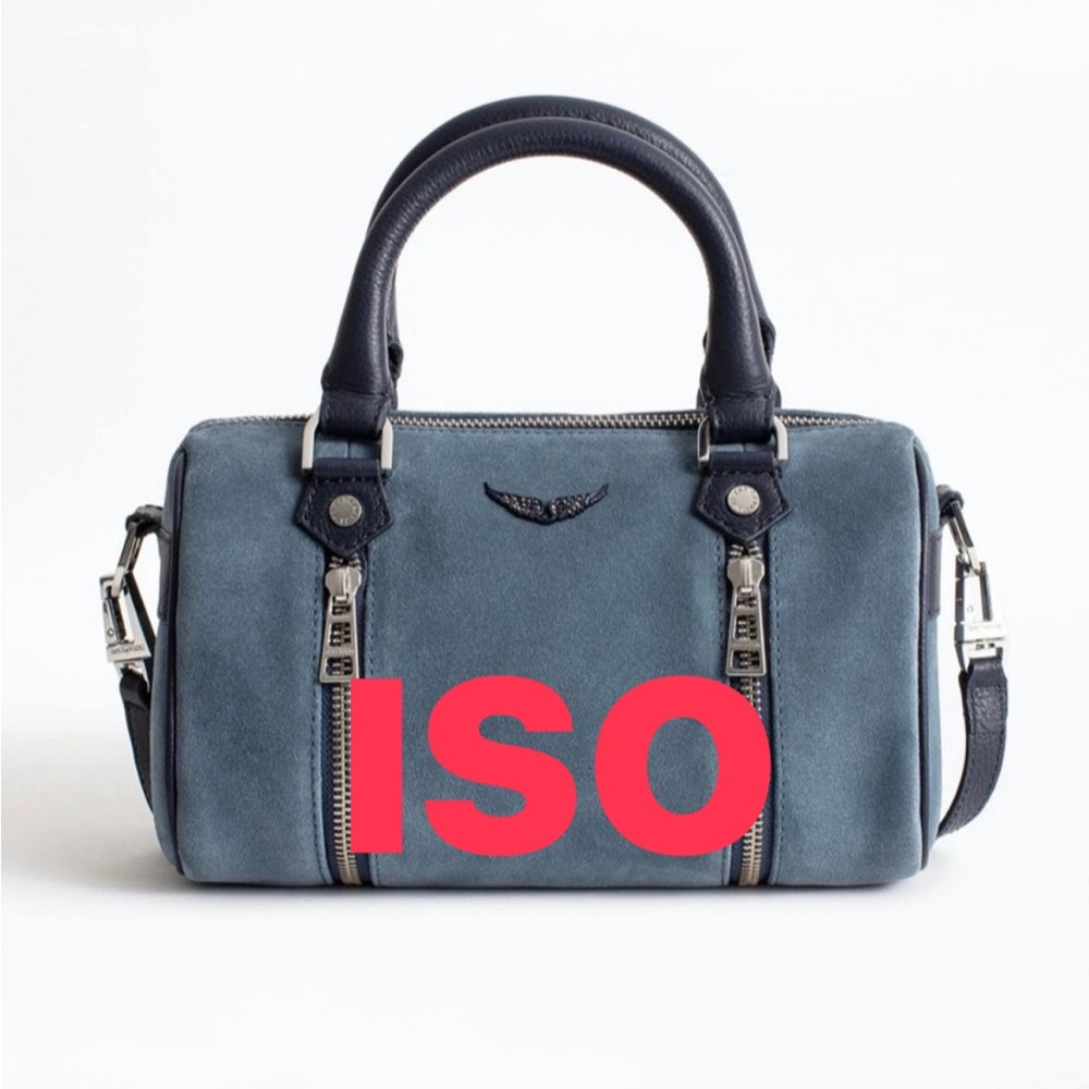 (DO NOT BUY) IN SEARCH OF ZADIG ET VOLTAIRE SUNNY XS IN SUEDE BLUE